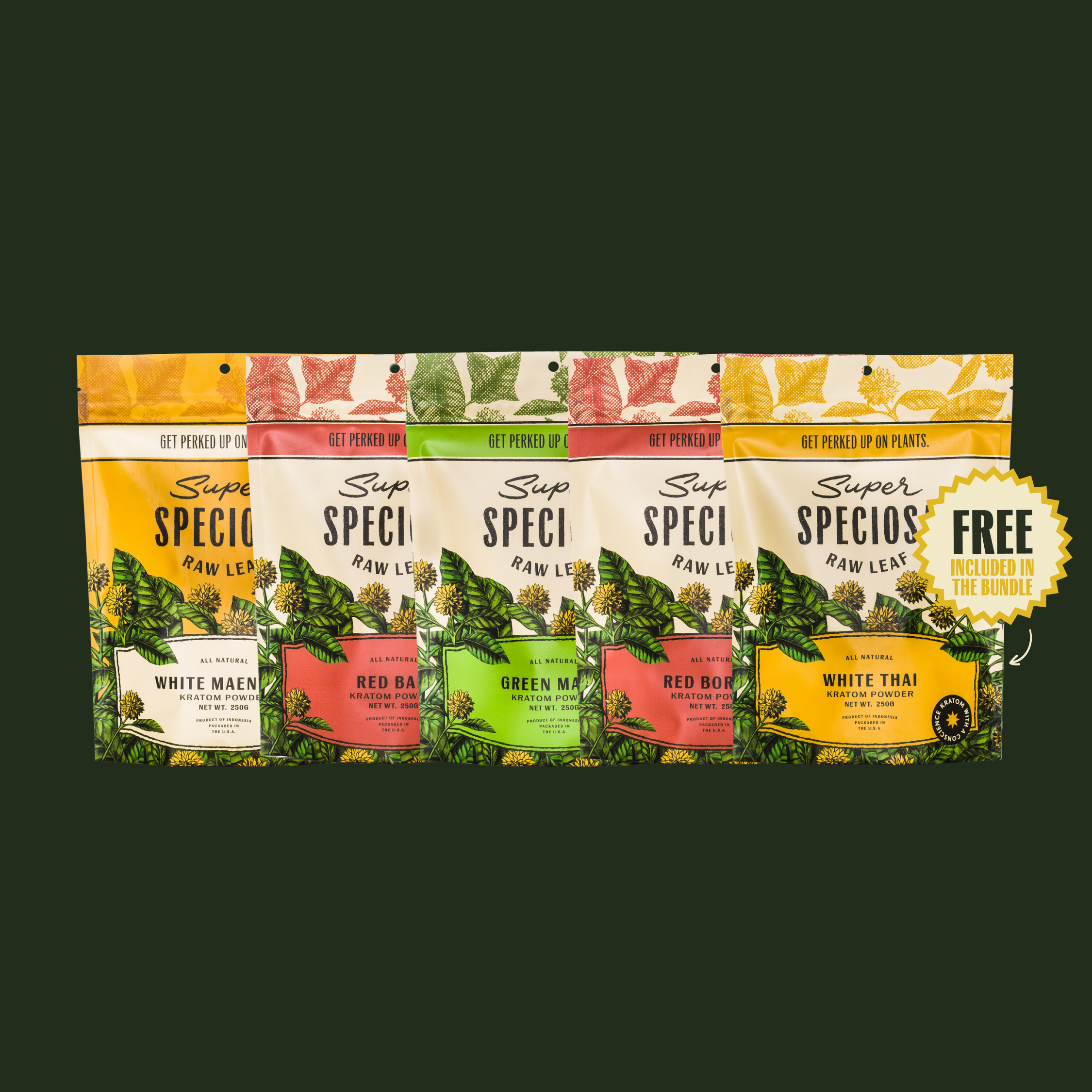 Kratom Powder Strain Sampler