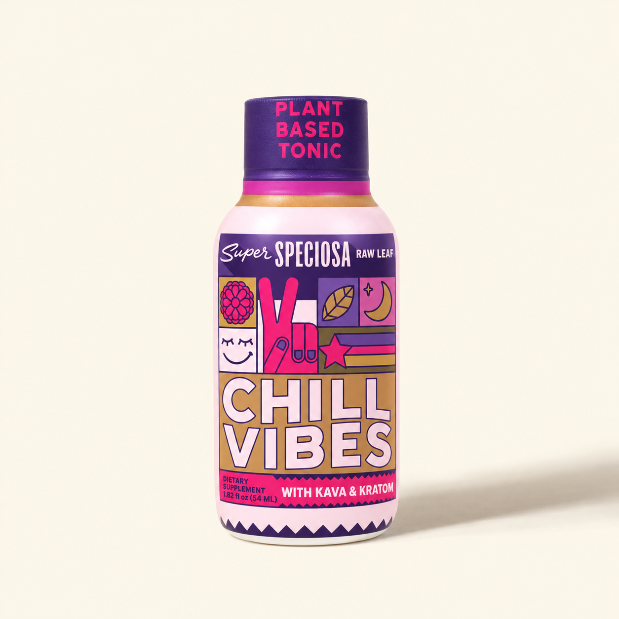Kava & Kratom Shot: Super Feels Chill Vibes Drink | Super Speciosa