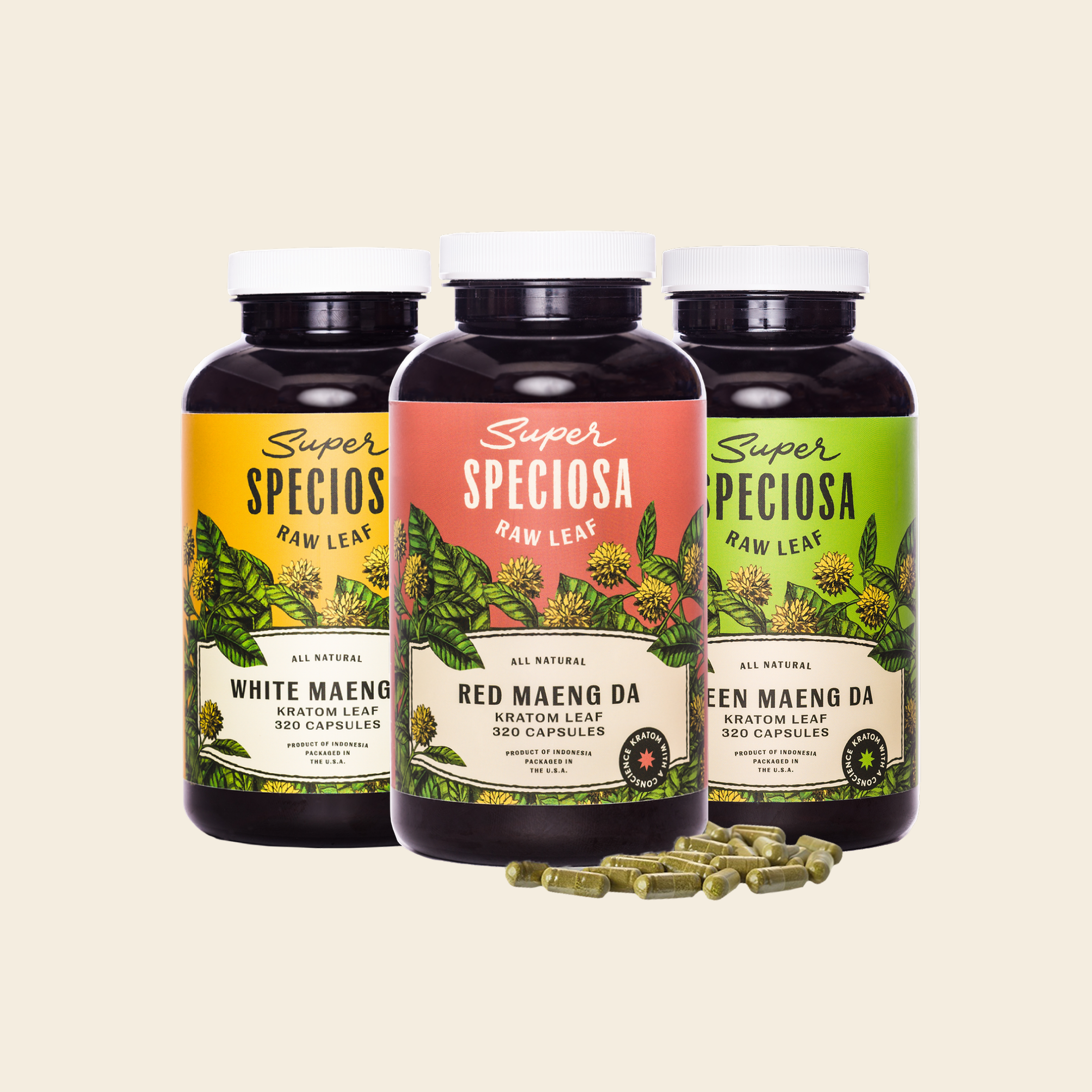 Maeng Da Kratom Capsules Trio | Save Over 20%