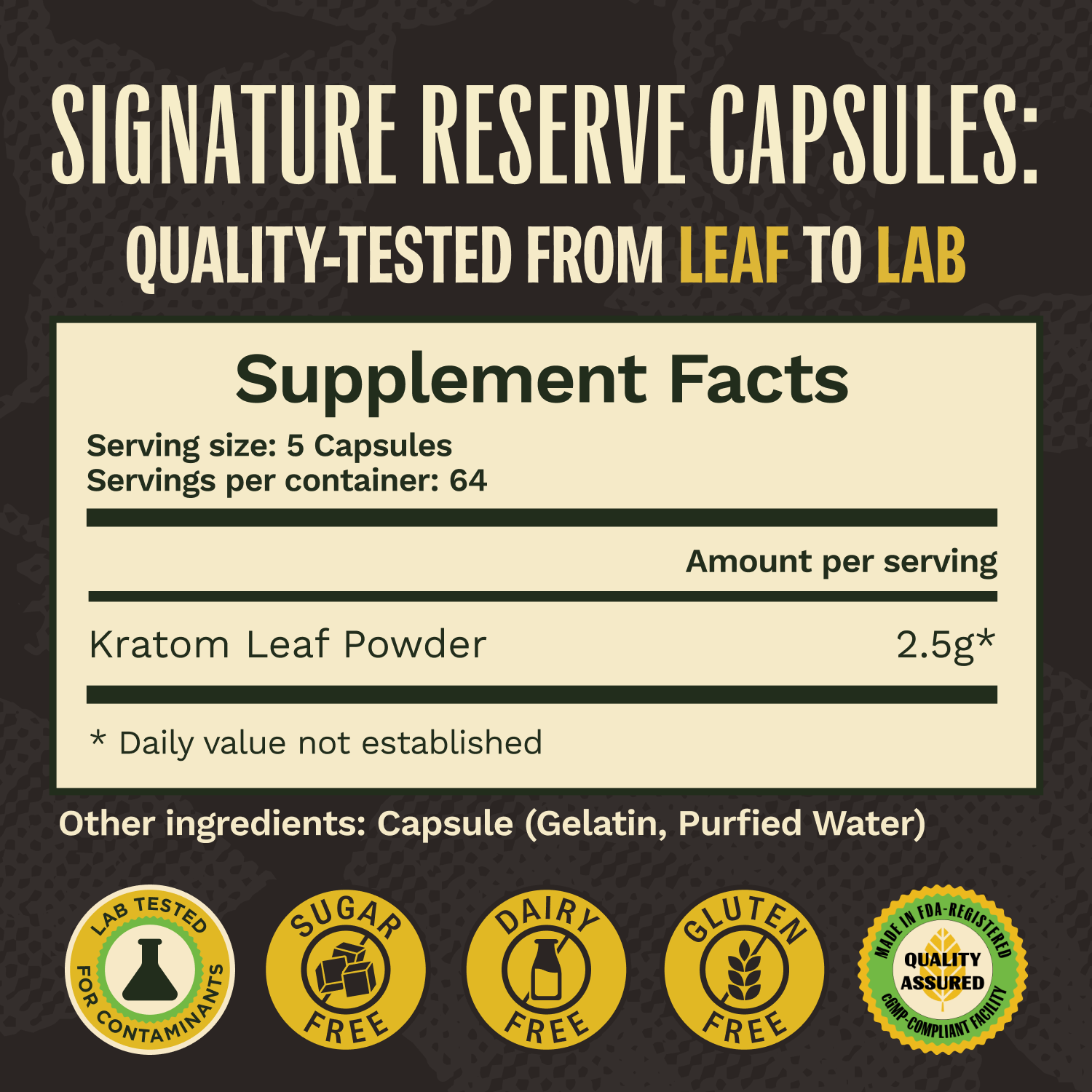Signature Reserve Kratom Capsules – Super Speciosa