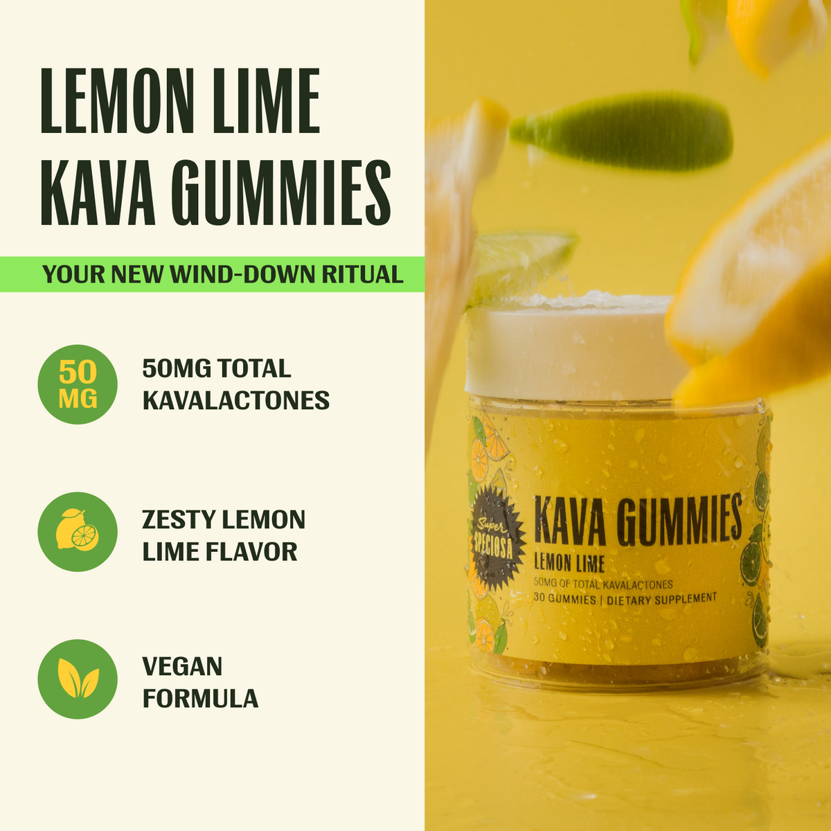 Lemon Lime Kava Gummies