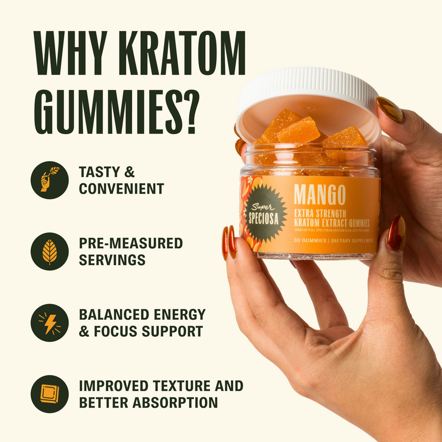 Mango Extra Strength Kratom Gummies