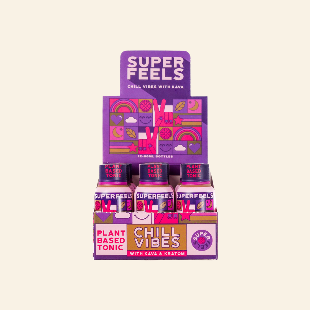 Kava & Kratom Shot: Super Feels Chill Vibes Drink | Super Speciosa