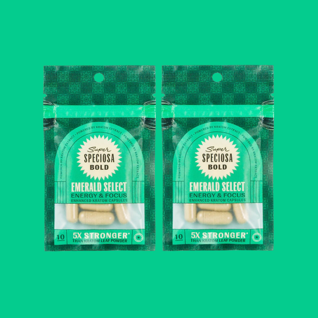 Emerald Select Enhanced Kratom Capsules | Super Speciosa
