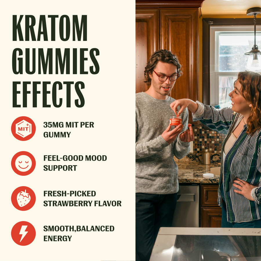 Strawberry Extra Strength Kratom Gummies