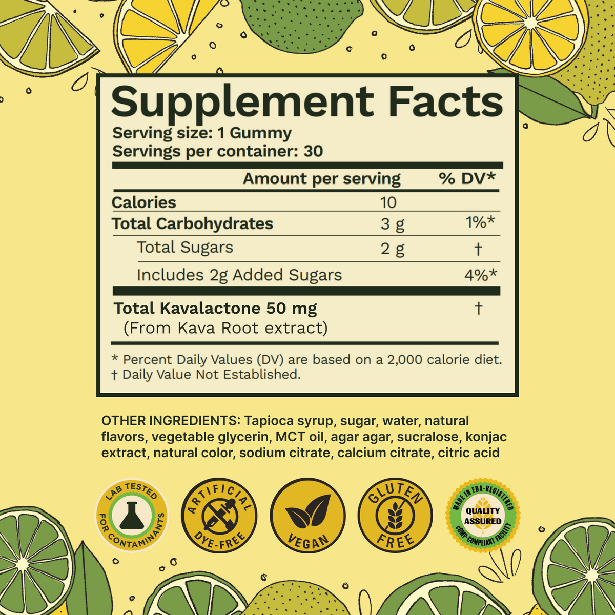 Lemon Lime Kava Gummies