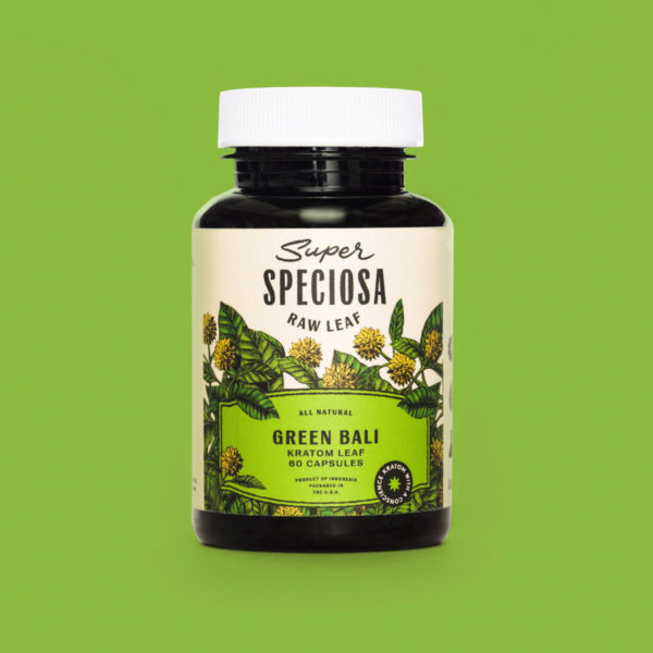 Super Speciosa Green Bali kratom capsules