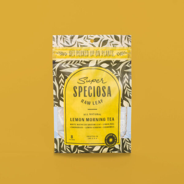 super speciosa kratom lemon morning tea