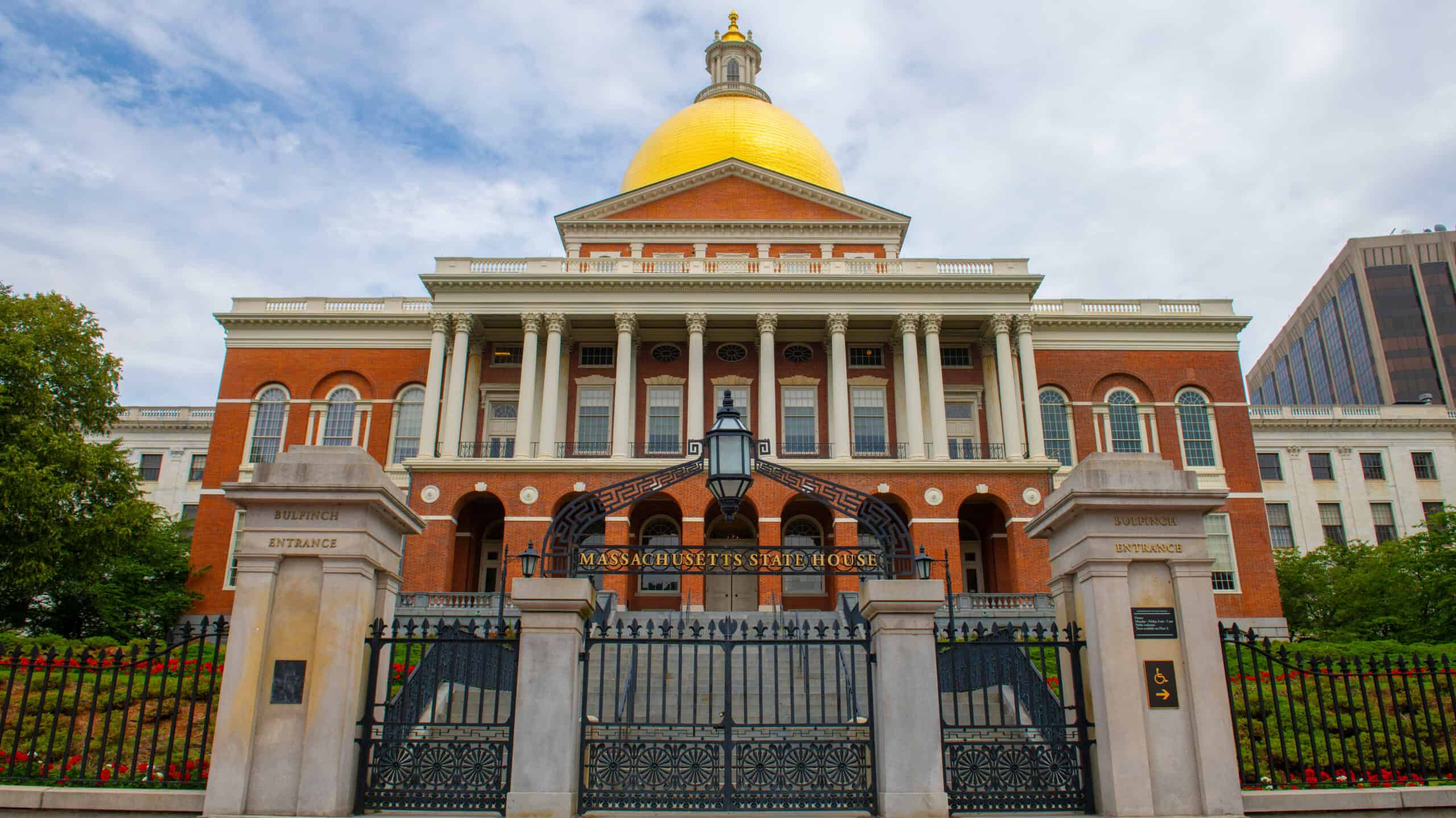 Massachusetts State House, Boston Beacon Hill, Massachusetts MA, USA. Where bill for kratom regulation in Massachusetts takes place.