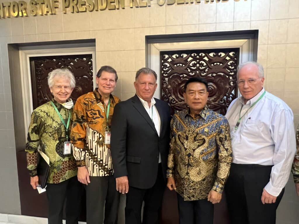 American Kratom Association visits Indonesia. The American Kratom Association meets with chief of the Presidential Staff, Moeldoko in Jakarta to discuss the importance of maintaining a supply of pure, unadulterated kratom raw materials from Indonesia to the United States. This picture is from August 2022. Credit: American Kratom Association