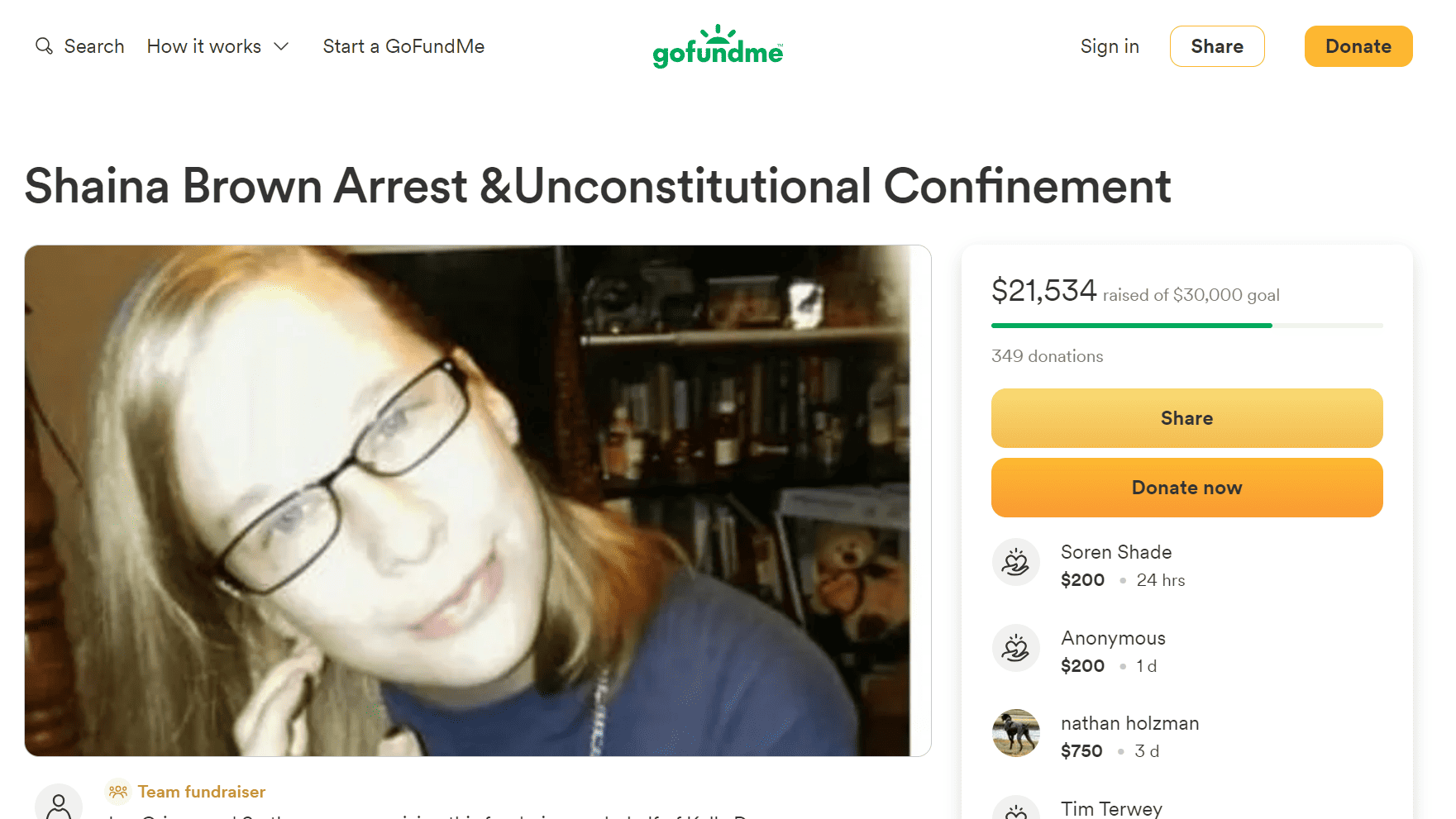 Social Media outcry of Shaina Brown, an Alabama woman arrested for possession of kratom. This is her gofundme.