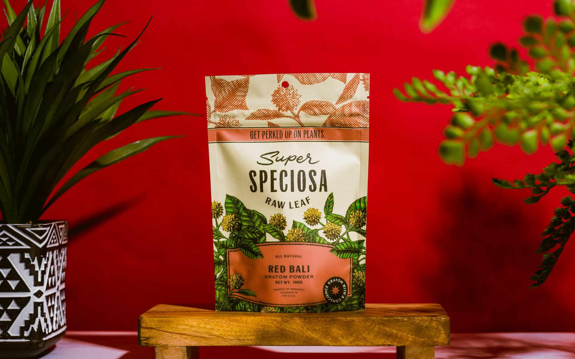 Super Speciosa's Red Bali kratom strain, one of the best kratom strains to buy in 2023.