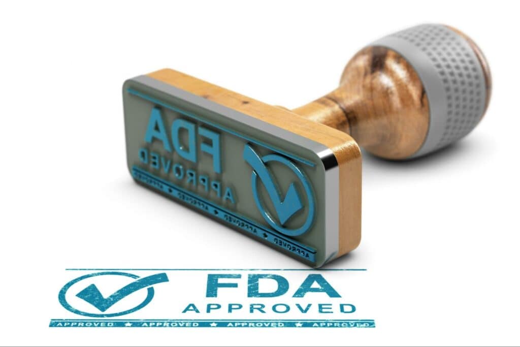 FDA approved seal and stamp. The FDA currently does not approve kratom for dietary use.